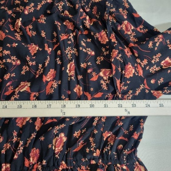 Free People Floral Boho Flower Field Mini Dress size Large - Picture 8 of 16